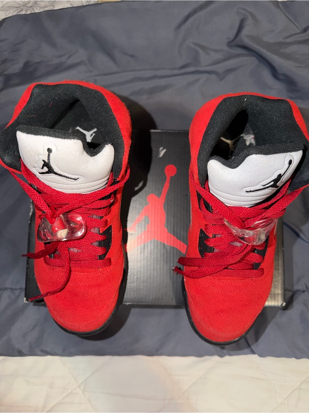 Jordan Kids Red and Black Jumpman Sneakers